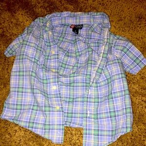 Chaps Short Sleve Button Down Shirt